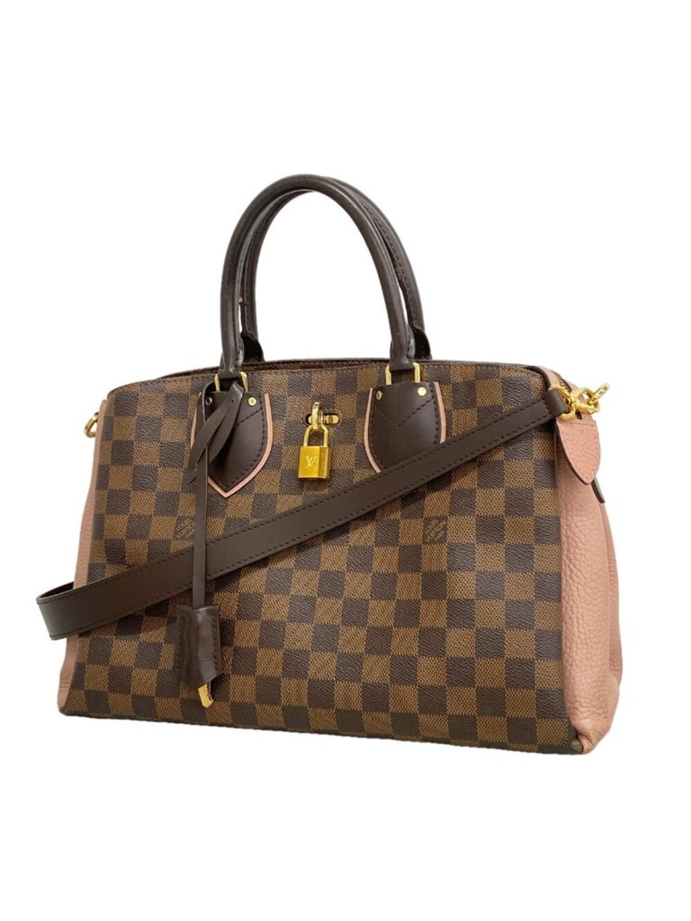 Louis Vuitton Handbag Damier Normandy Ebene Magnolia 2-Way Bag